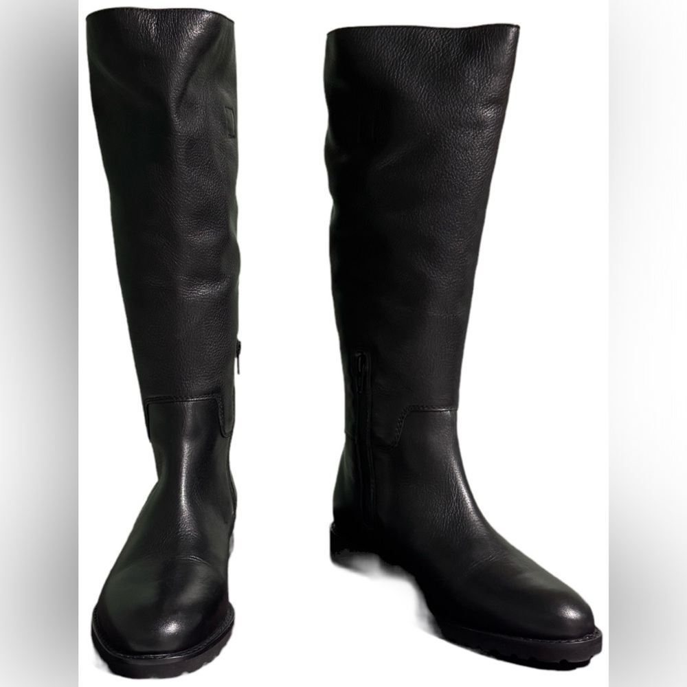 Johnston & Murphy Women's Iliana Black Waterproof Riding Boots 6M.